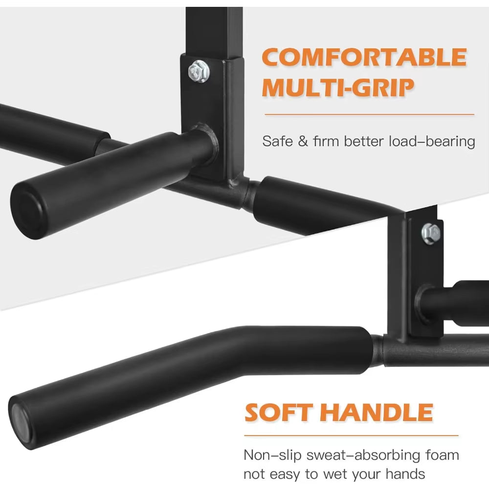 Heavy-Duty Ceiling Mount Pull up Bar for Home Gym, Crossfit Training with Foam Grip - Supports 440Lbs
