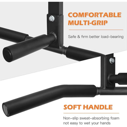 Heavy-Duty Ceiling Mount Pull up Bar for Home Gym, Crossfit Training with Foam Grip - Supports 440Lbs