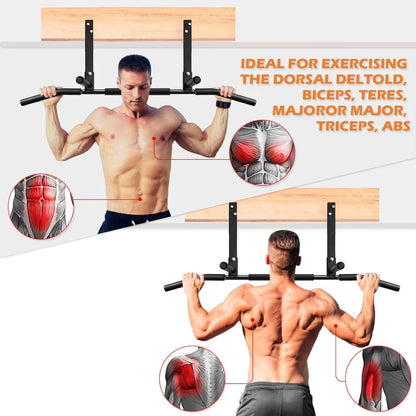 Heavy-Duty Ceiling Mount Pull up Bar for Home Gym, Crossfit Training with Foam Grip - Supports 440Lbs