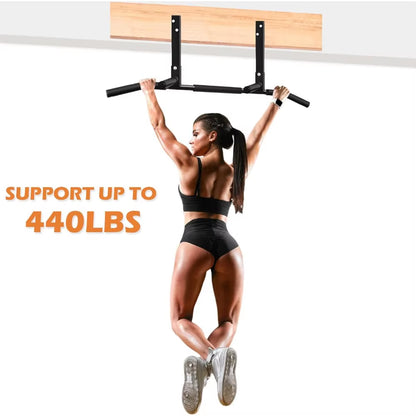 Heavy-Duty Ceiling Mount Pull up Bar for Home Gym, Crossfit Training with Foam Grip - Supports 440Lbs