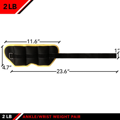 Adjustable Ankle Weights - Ankle Weight Pair 10 Weight and Bundle Options